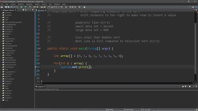 Сортировка вставками за 7 минут // Insertion Sort in 7 minutes