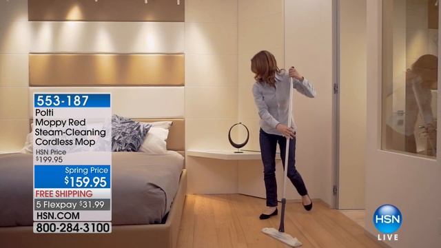 Polti Moppy Red SteamCleaning Cordless Mop смотреть онлайн