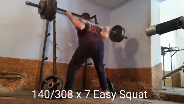 140/308 x 7 Easy Squat and Some Sexy Legs. смотреть онлайн