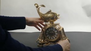 Настольные часы из бронзы "Три желания"