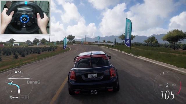 Mini John Cooper Works GP - Forza Horizon 5 - Logitech G923 - Gameplay 4K смотреть онлайн