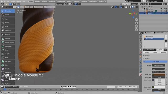 Screw modifier usage example Blender Tutorial смотреть онлайн