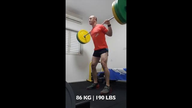 Squat 86 KG 6 reps смотреть онлайн