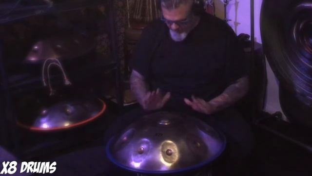 X8 DRUMS Vintage Series Handpan E PAKMOON with Beats by Jim Lopresti смотреть онлайн