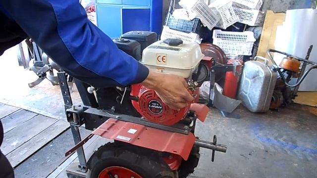 Подготовка мотоблока к работе.