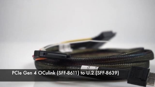 PCIe Gen 4 OCulink SFF 8611 To U 2 SFF 8639 Cable 150cm