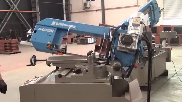 Julihuang Semi Automatic Horizontal Band Saw S 0912R Installation Operation смотреть онлайн