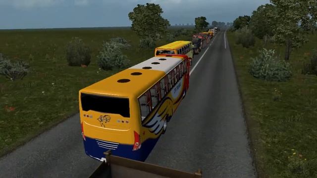 Indian Bus Mod Euro Truck Simulator 2 Gameplay смотреть онлайн