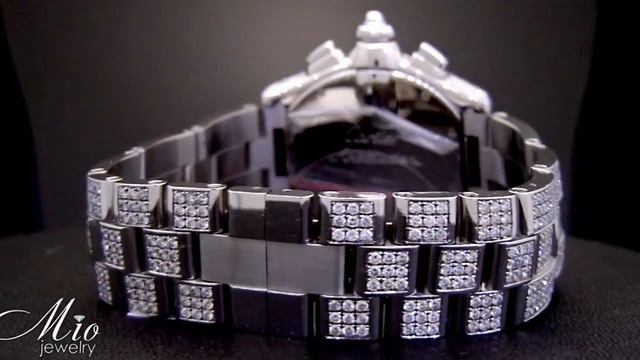 Mens Cartier Roadster Chrono Diamond Watch смотреть онлайн