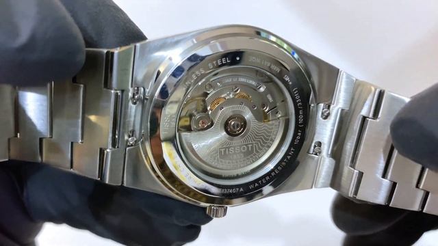 TISSOT PRX POWERMATIC 80 BLACK DIAL T1374071105100