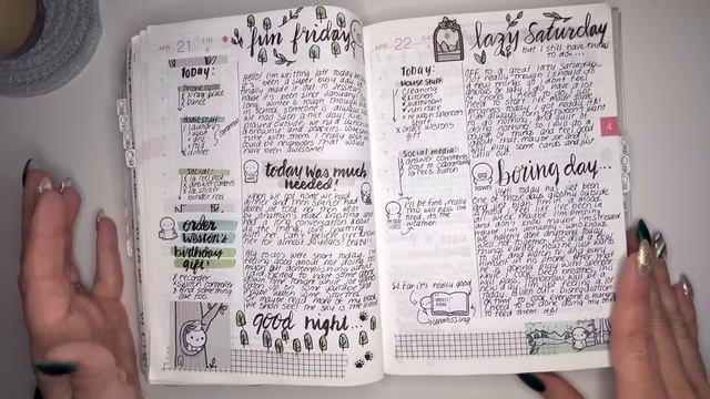 Hobonichi Cousin | 2023 Planner Flip Through | Full Year | TheCoffeeMonsterzCo Stickers