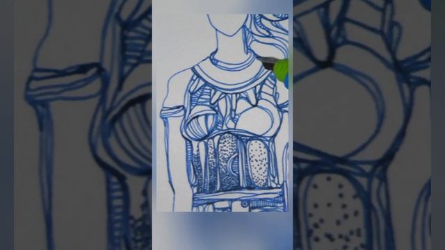 Рисунок №66 Синии завитки смотреть онлайн