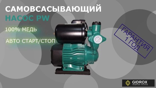 RICH - контент самовсасывающего насоса серии PW от GIDROX смотреть онлайн