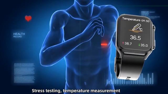 GEJIAN New Blood Glucose Monitor Health Smart Watch Men ECG+PPG Blood Pressure Measurement IP67 смотреть онлайн