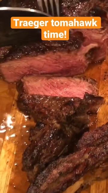 Traeger tomahawk steak!! #shorts смотреть онлайн