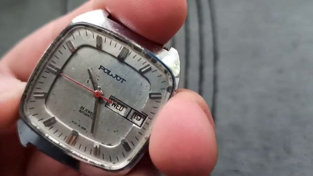 Collectible watch POLJOT 23 jewels automatic 1 MChZ double calendar made in USSR/POLET Kirovskie Su смотреть онлайн