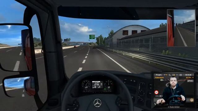 156км. Флоренция - Болонья, везем Молоко 24т Euro Truck Simulator 2. #10 (#LogitechG29 #ETS2) смотреть онлайн
