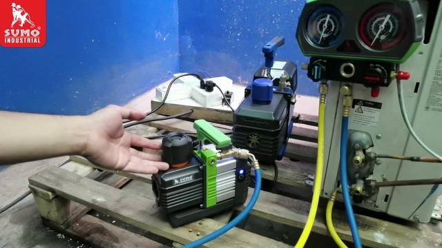 แวคคั่ม ปั๊มสุญญากาศ รุ่น DN25 SUMO [แวคคั่มขนาดพกพา เล็กและเบา ]โรเตอร์ 2 ชั้น ดูดได้ถึง 15 ไมครอน смотреть онлайн