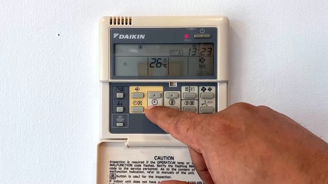 Time Setup - Daikin Remote Controller смотреть онлайн