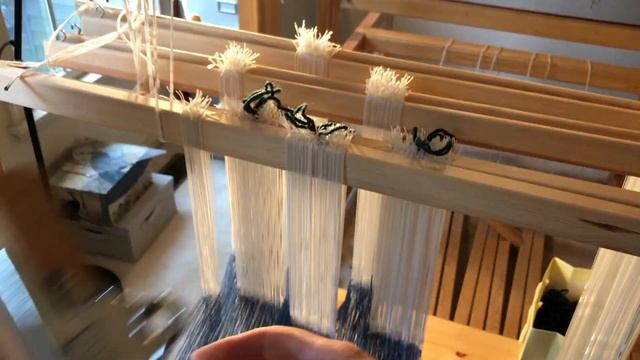 Weaving a Drawloom Project (Part 2): Threading the Heddles and Tying On смотреть онлайн