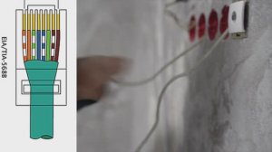 Установка интернет розетки, подключение витой пары, пиновка, все своими руками.