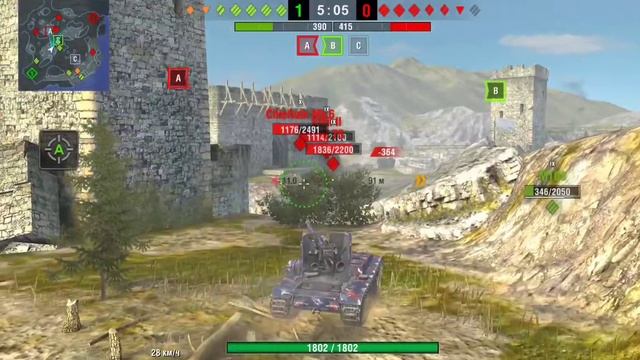 Grille 15, я у мамы ПТ-вод. Как не стоять в кустах. World of Tanks Blitz. смотреть онлайн