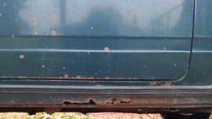 Замена порогов и днища на  ВАЗ 2107 своими руками, правая сторона часть 7