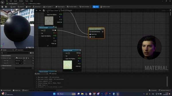 Unreal Engine - создание Landscape (+материал) #unrealengine5 #ue5