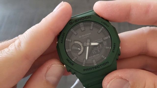 Casio G-Shock GA-B2100-3AER / Grün / Casio "Royal Oak" / Günstige Solar - Bluetooth G-Shock смотреть онлайн
