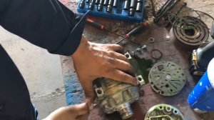 Seltek Valeo a/c compressor teardown