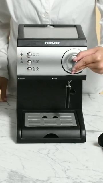 Nikai 1050W Espresso and Cappuccino Maker with Frothing Function | Model No NEM1590A смотреть онлайн