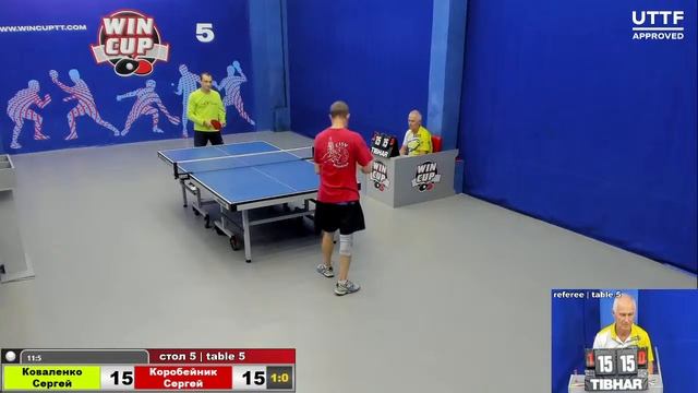 19:30 Коваленко Сергей 3-1 Коробейник Сергей cтол 5 ЮГ-3 15.09.21 смотреть онлайн