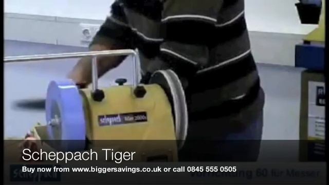 Scheppach Tiger 2500 Wet Stone Grinder Sharpener смотреть онлайн