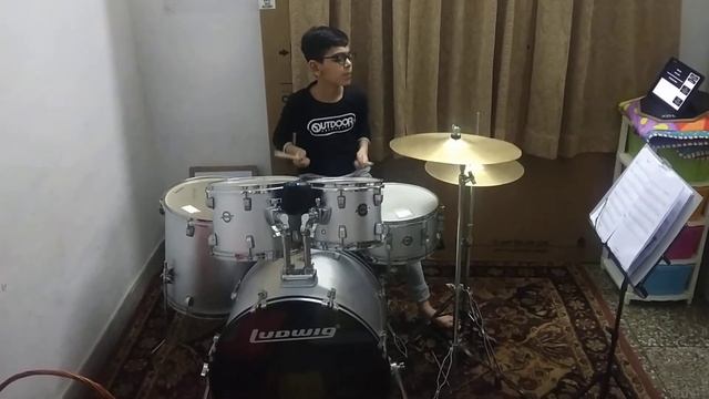 Beginner's Drums Practice - It's My Life смотреть онлайн