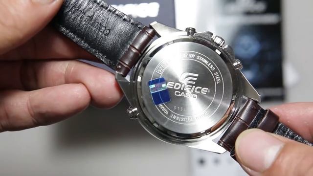 Casio edifice EFR-547L-7AV - stainless steel band смотреть онлайн