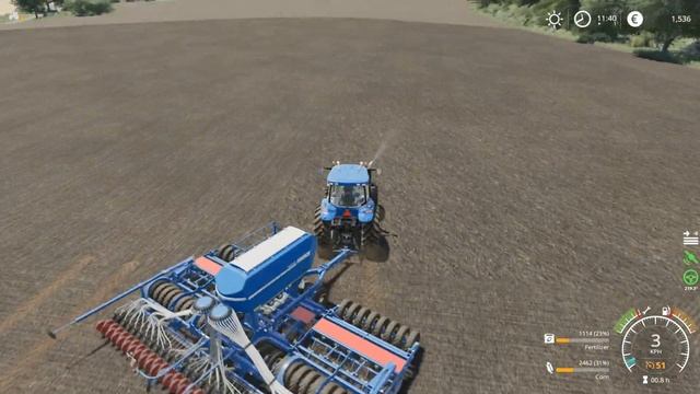 Stocking Hay Round bales, Spreading Fertilizer & Herbicide, Planting │Nowa Bruzda│FS 19│Timelapse#0 смотреть онлайн