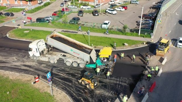 Апрелевка, Цветочная аллея, асфальтирование 1 смотреть онлайн
