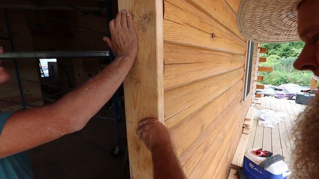 UNUSUSAL WINDOW AND DOOR install LOG CABIN BUILD day 69 смотреть онлайн