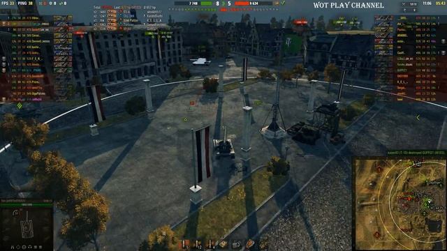 Grille 15 9 Kills, 11700 Damage Siegfried Line World of Tanks смотреть онлайн