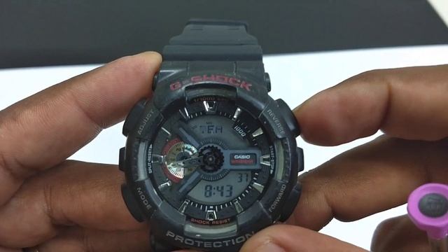 Como Ajustar o Relógio Casio GSHOCK GA110 - Ajustar o Ponteiro com o Digital смотреть онлайн