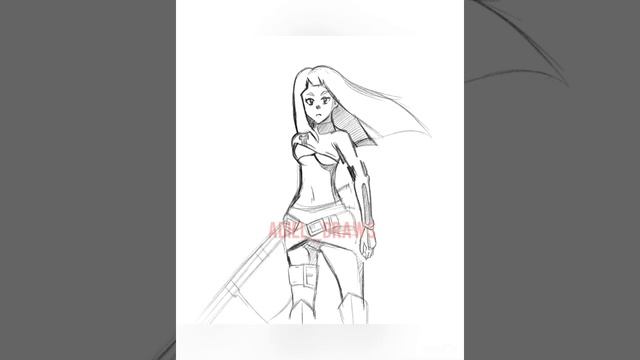 Sketch of Karin Fena: The Pirate Princess in Clip Studio Paint смотреть онлайн