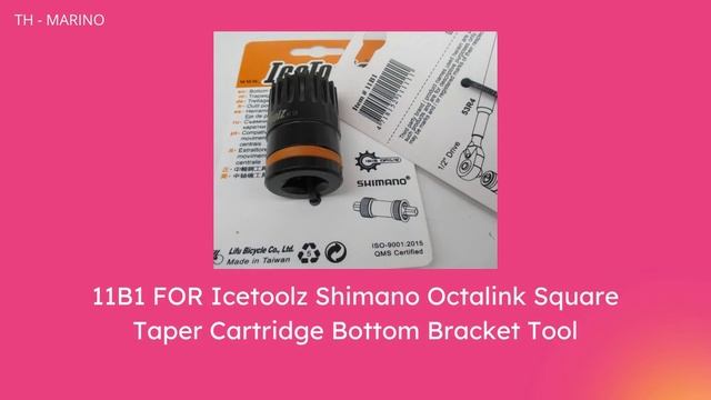 11B1 FOR Icetoolz Shimano Octalink Square Taper Cartridge Bottom Bracket Tool смотреть онлайн