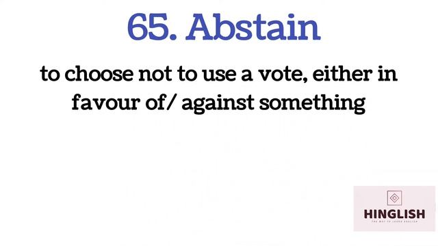 Vocab Class - 07 / Most Important Vocabs/ Vocab (61- 70) / HINGLISH - the way to learn Enghlish смотреть онлайн