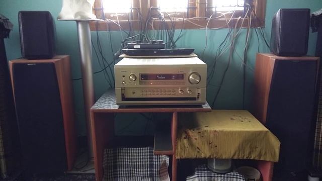 Denon AVC A1Se Receiver paired profx tower speakers смотреть онлайн