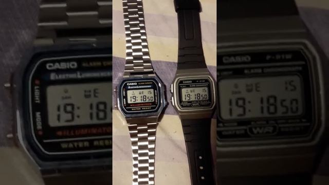 Casio F91 Vs Casio A168w