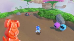 Динозавр напал на робота Васю и желейного Стасика Прохождение игры Astro Bot