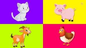 Учим животных Сборник  - Зоопарк | Викторина | Как говорят Животные | Развивающие мультики для детей