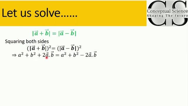 Angle beteen vector a and vector b if |a+b|=|a-b| смотреть онлайн