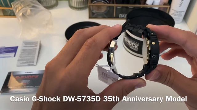 Casio G-Shock DW-5735D Anniversary edition unboxing video смотреть онлайн