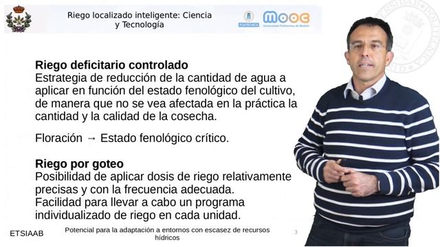 MOOC Riego. Potencial para la adaptación a entornos con escasez de recursos hídricos смотреть онлайн